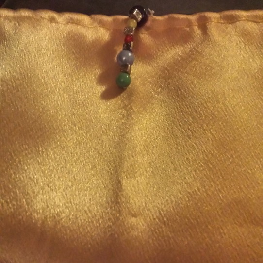 Plain Satin Cloth with Spirit and Elemental Beads in Center of Cloth 2