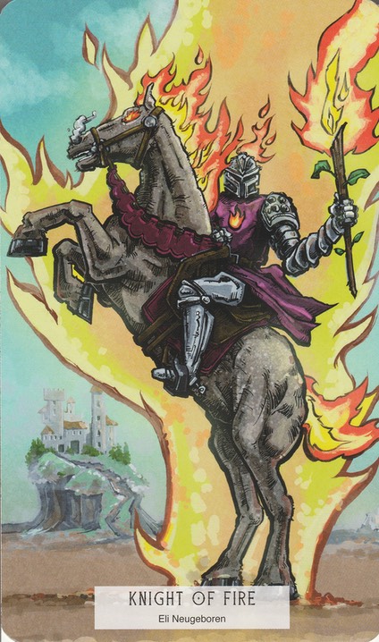 Knight of Fire 78 Elemental Tarot Feb 2020 review 20200117 0001
