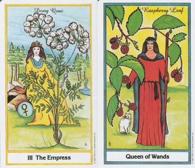 Taurus Herbal Tarot Empress Q Wands April TS 20180318 0001