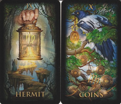 Aries Hermet and 10 Pentacles Marchetti Tarot June TS 20190511 0001