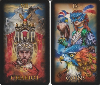 Leo Chariot and 9 Pentacles Marchetti Tarot June TS 20190511 0001