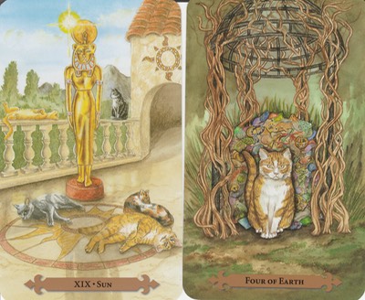 Virgo The Sun and the 8 of Wands Mystical Cats Tarot June TS 20190511 0001