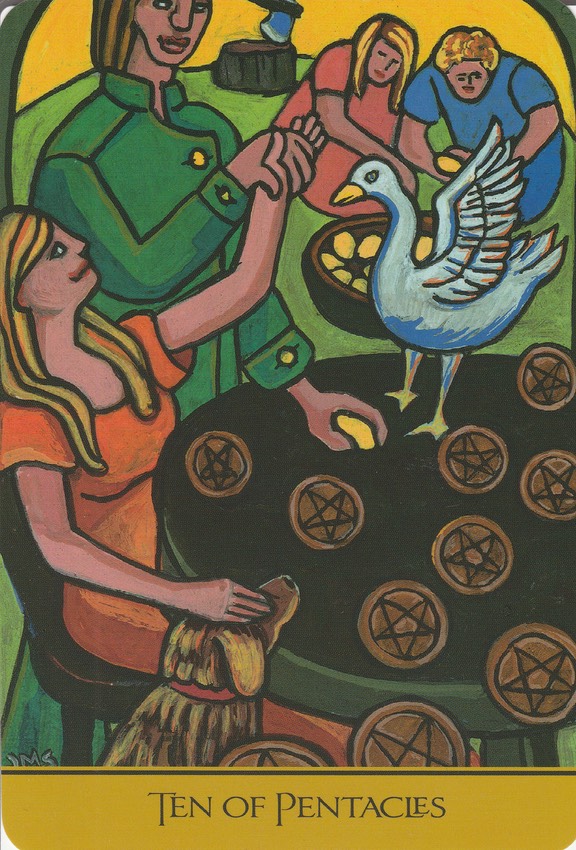 Cook's Tarot 10 Pentacles 20171027 0001